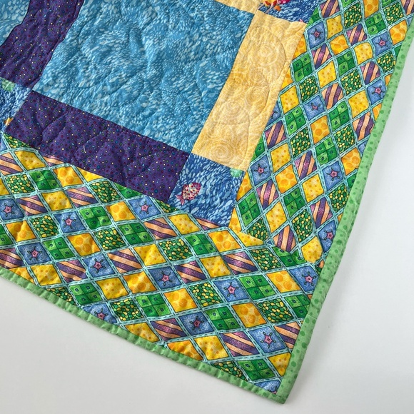 Handmade Reversible Quilt Mermaid Themed - Picture 5 of 9